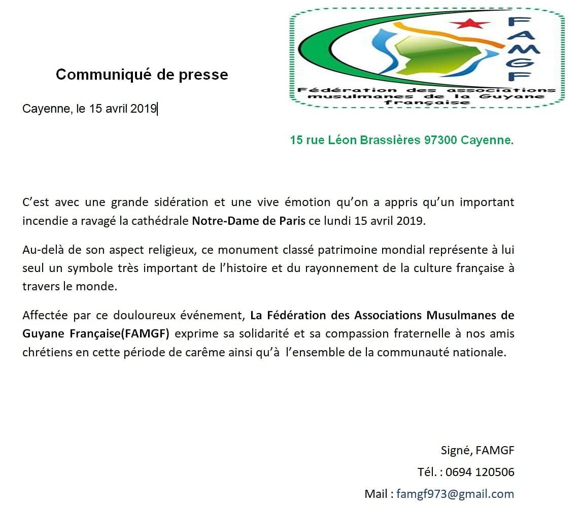 Communiqué de presse