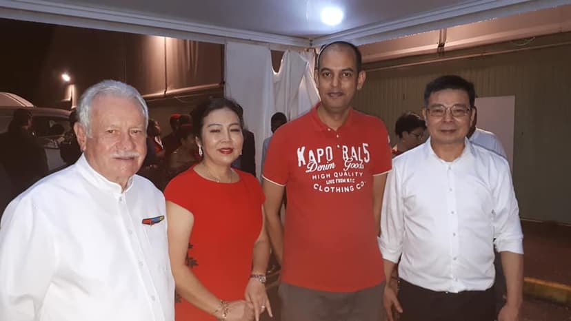Invitation par la communauté chinoise de guyane lors de la célébration du nouvel an chinois au zephir à Cayenne
