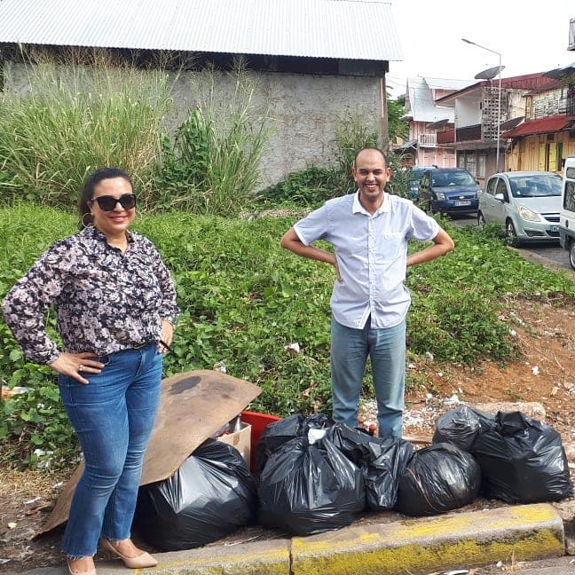#trashtag #islamguyane #mosqueecayenne nettoyage au voisinage de l’association culturelle et caritative des musulmans de la Guyane française